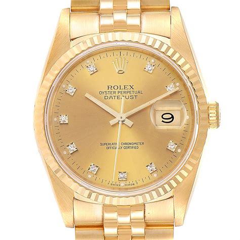 rolex datejust 36 gold dial|rolex datejust 36 all gold.